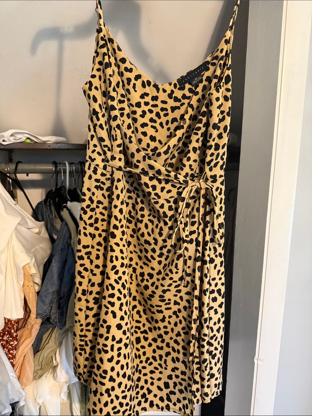 Sanctuary Leopard-Print Midi Slip Dress - Beige & Black